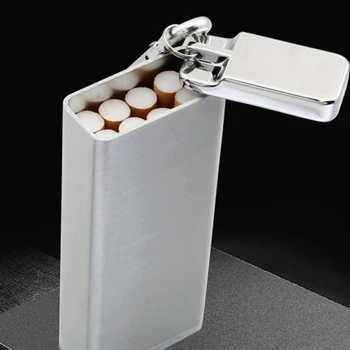 Портативный Брелок Пепельница Металлическая Ветрозащитная Удобная Сигарета Аксессуары Для курения на открытом Воздухе Карманная Коробка для сигарет Оптом