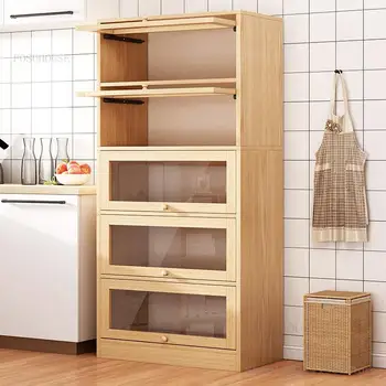 Простой кухонный шкаф, мебель для дома, Обеденный буфет, напольные стеллажи, Многослойный шкаф для хранения посуды, Электрический шкаф для хранения
