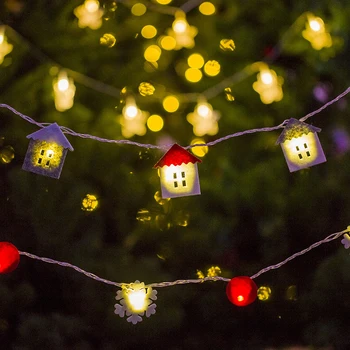 Рождественская елка LED light фланелевая лампа с подвесным орнаментом рождественской атмосферы Рождественская елка tag Navidad Natal Decoracion