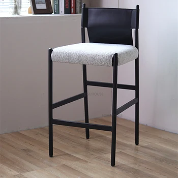 Скандинавские барные стулья из кованого железа для барной мебели, кухонный барный стул, спинка стула, удобные креативные островные стулья для дома