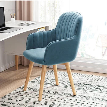 Скандинавские офисные стулья для студентов, современное игровое кресло со спинкой, Простая офисная мебель, поворотное кресло с подъемником, кресло для домашнего компьютера