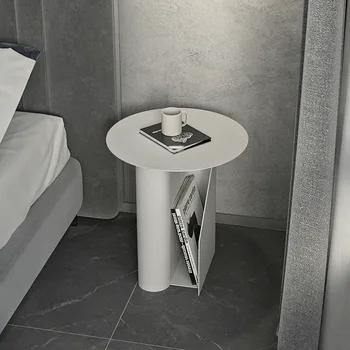 Скандинавский дизайнерский прикроватный столик для спальни современный минималистичный белый минималистичный маленький креативный прикроватный столик легкий роскошный маленький столик