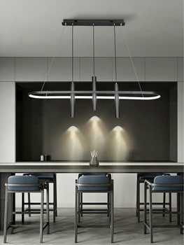 Современные светодиодные люстры с подсветкой для гостиной, столовой, кухни, спальни, светодиодные подвесные светильники простого дизайна, подвесные светильники