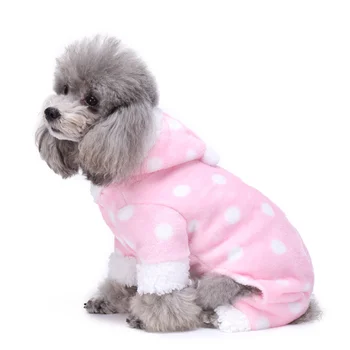 Сохраняйте тепло зимой, одежда для четвероногих плюшевых собак, домашняя одежда и ночные рубашки