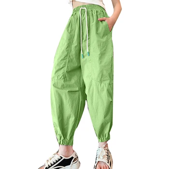 Спортивные штаны для мальчика с буквенным рисунком, весенне-осенние брюки для мальчика, Повседневная детская одежда в стиле кэжуал 6 8 10 12 14