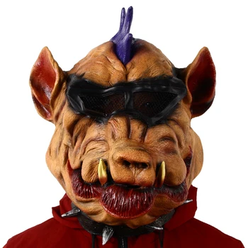 Страшная маска на Хэллоуин Маскарадный костюм для вечеринки Ужас Жуткая Свинья Маска с головой злого кабана Косплей Животного Костюм Люкс Новинка Маскарад