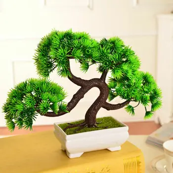 Удачная имитация искусственного Бонсай Для приветствия гостя, Дерево-Растение, Декор рабочего стола, Искусственные растения, Искусственная сосна