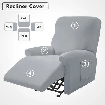 Чехол для дивана с откидной спинкой, 1 Местный Эластичный Одноместный чехол для кресла Relax, моющийся, 1 комплект