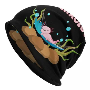 Шляпы-капоты Axolotl Lover Для мужчин и женщин, тонкая шляпа для сна, осень-весна, теплая дизайнерская кепка, Skullies, Шапочки, кепки