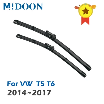 Щетки Передних Стеклоочистителей MIDOON Для Volkswagen VW Transporter T5 T6 Caravelle Multivan 2014 ~ 2017 Стеклоочистители Ветрового Стекла