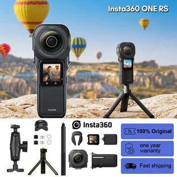 Экшн-камера Insta360 ONE RS 1-Дюймовая 360 Edition Insta 360 Со Стабилизацией видеосигнала 4K 5.7K Водонепроницаемая Спортивная Камера